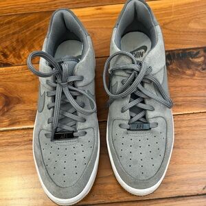 Nike grey suede Air Force 1 in great condition!!